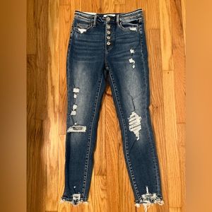 NWT VERVET Patsy High Rise Crop Skinny (27)
